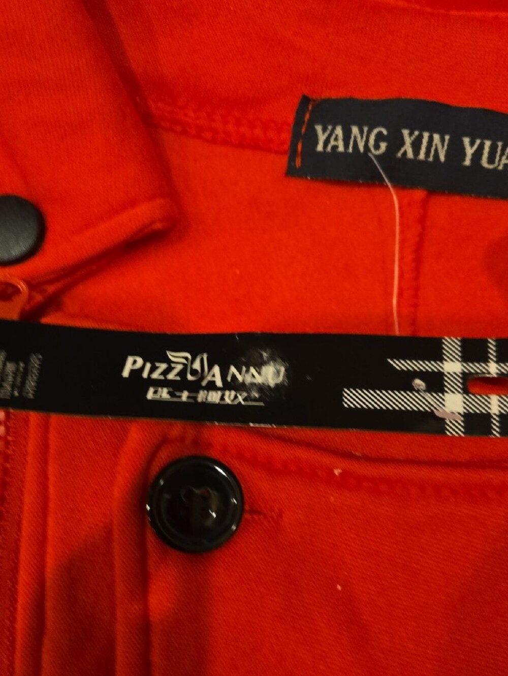 Women's Lightweight Asymmetrical Red Jacket - Picture 3 of 7